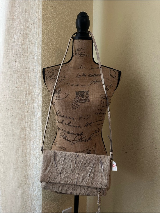Other Handbags - Taupe Textured Crossbody Bag -‎ Women's Shoulder Crossbody